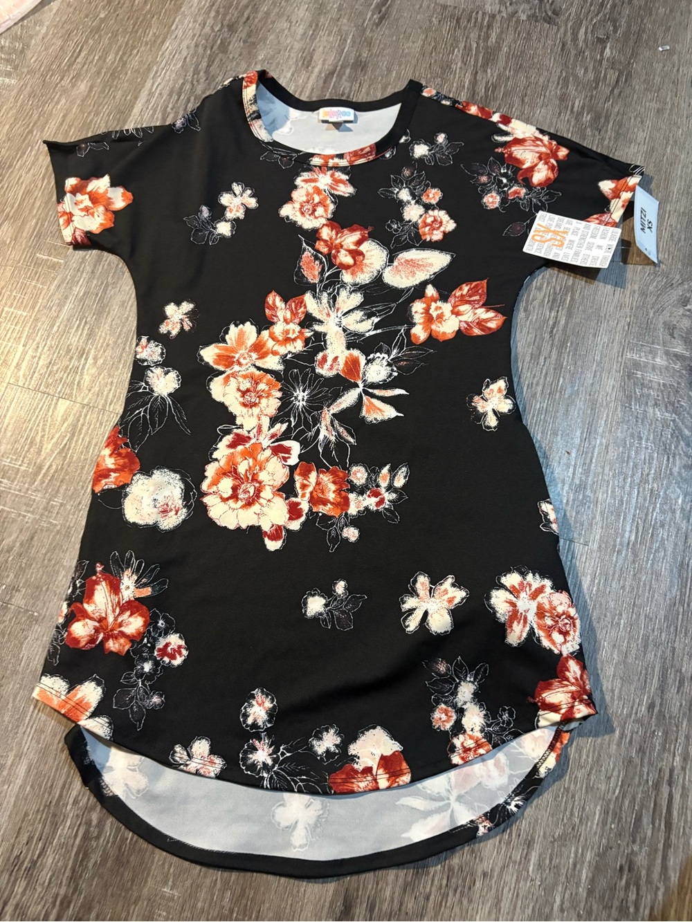 Lularoe dress for kids / tweens xs new with tag floral print has pockets